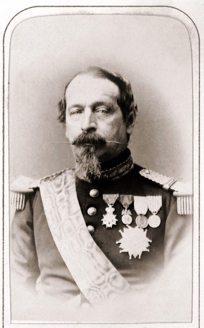 Portrét Napoleona III. Fotografie 19. století. od Unknown artist