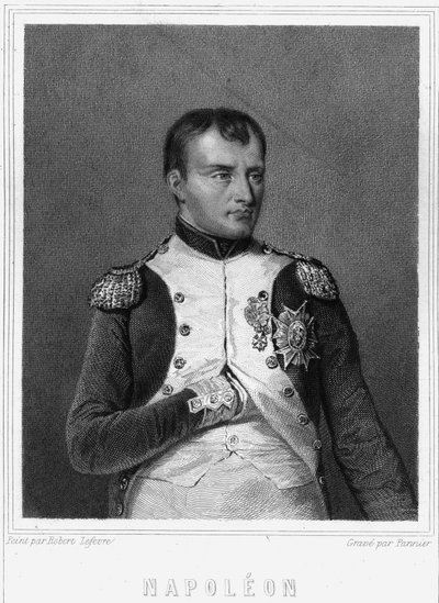 Portrét Napoleona I. (1769 - 1821), císaře Francouzů - v „Histoire des Français““ od Lavallée, rytina, sd. od Unknown artist