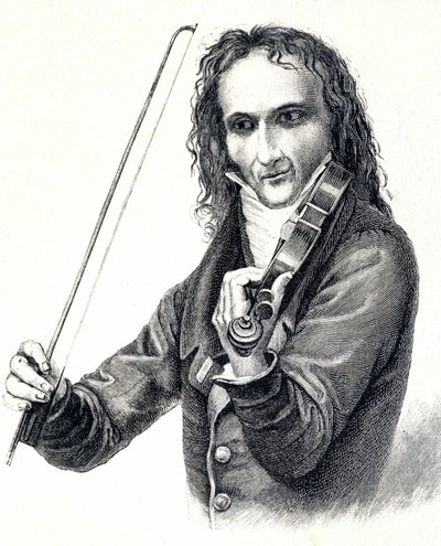 Portrét Niccola Paganiniho (1782 - 1840) od Unknown artist