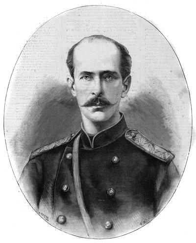 Portrét Mikuláše Maximilianoviče z Leuchtenbergu, vévody z Leuchtenbergu a knížete Romanovského (1843-1891) - Slavný deník z roku 1891 od Unknown artist