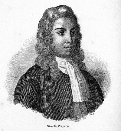Portrét Nicoly Porpory (1686 - 1768) italského skladatele. od Unknown artist