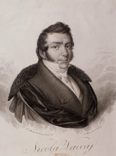 Portrét Nicoly Vaccai (rytina od Unknown artist