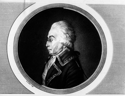 Portrét Nicolase Lucknera (1722-1794) Marechala z Francie. Rytina v „“ Kompletní sbírka historických obrazů francouzské revoluce, ve třech svazcích.“““ 1804. od Unknown artist