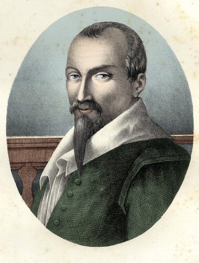 Portrét Oliviera De Serrese (v. 1539 - 1619) francouzský agronom. od Unknown artist