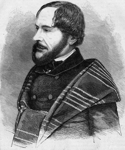 Portrét PHILARETE CHASLE (1798-1873), kritik a muž francouzských dopisů. Rytina z roku 1873 od Unknown artist