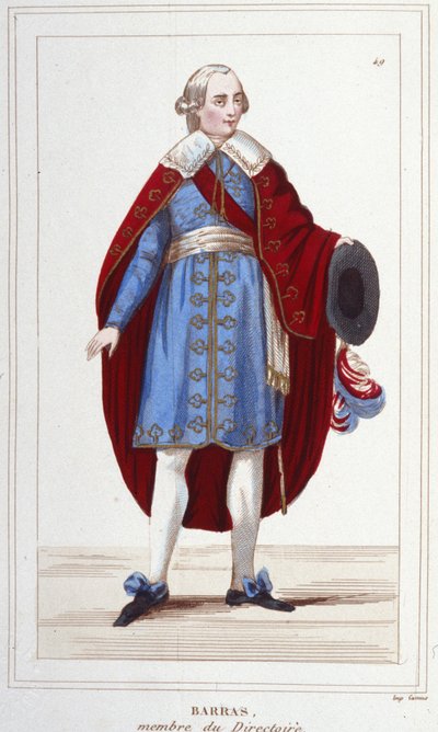 Portrét Paula Barrase (1755 - 1829) rytina z 19. od Unknown artist