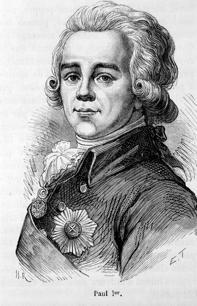 Portrét Pavla I. Petroviče (1754-1801), cara Ruska od Unknown artist