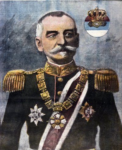 Portrét Petra I. Srbského (Karageorgevic od Unknown artist