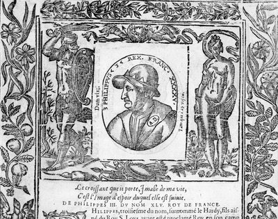 Portrét Filipa III. Le Hardiho, francouzského krále v letech 1270 až 1285. od Unknown artist