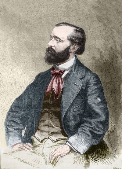 Portrét Pierre Alexix Ponson du Terrail, spisovatel, folietonista 1829-1871. od Unknown artist
