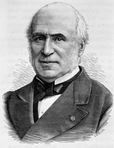 Portrét Pierra Charlese Chesnelonga (1820 - 1899). Rytina konce 19. století v „Histoire de France““ od H. Martina. od Unknown artist