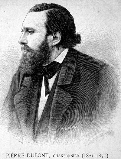 Portrét Pierra Duponta, Chansonniera (1821-1870) - v „“Les Contemporains“, n. d. koncem 19. století. od Unknown artist