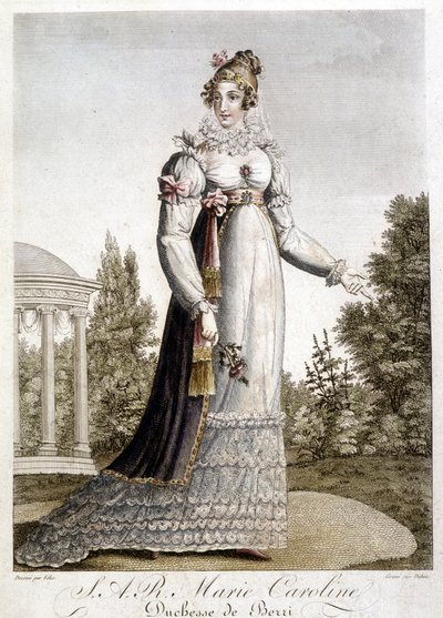 Portrét královny Marie Caroline, vévodkyně z Berry, malé dcery neapolského krále od Unknown artist