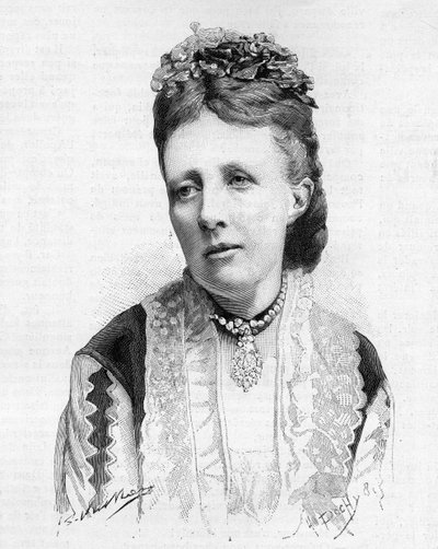 Portrét švédské a norské královny Sophie v roce 1888. od Unknown artist