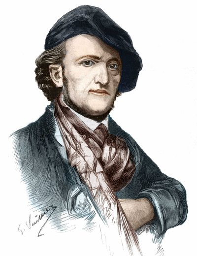 Portrét Richarda Wagnera (1813-1883), německého skladatele a dramatika. od Unknown artist