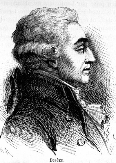 Portrét Romaina Deseze nebo De Seze (1748-1828), právníka Ludvíka XVI. během jeho soudu. od Unknown artist