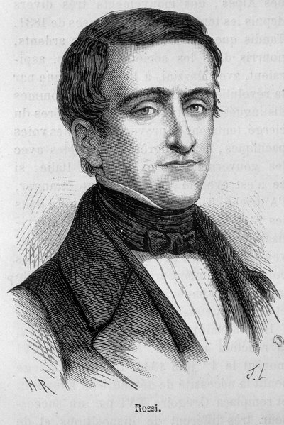 Portrét Rossiho, italského politika (1787 - 1848) od Unknown artist