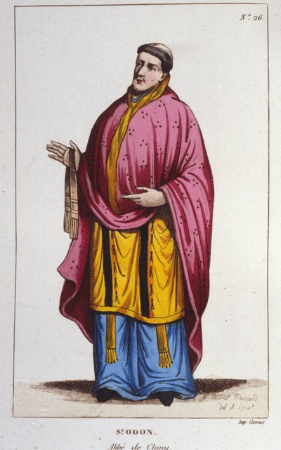 Rytina portrétu Saint Odona de Cluny z roku 1830 od Unknown artist