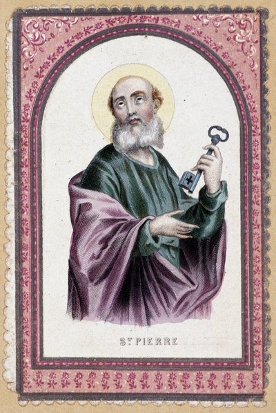 Portrét svatého Petra na klíči - 19. století od Unknown artist