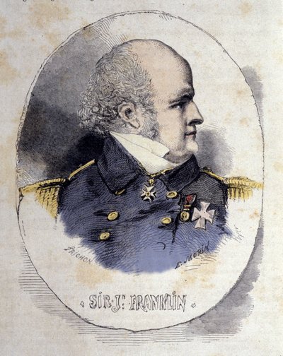Portrét sira Johna Franklina 1786-1847 námořního důstojníka a britského průzkumníka. od Unknown artist