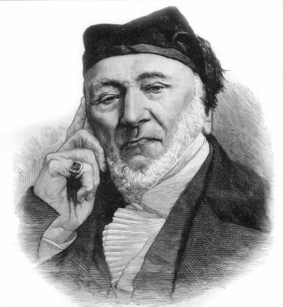 Portrét Sir Moses Montefiore (1784-1885) anglický bankéř a filantrop italského původu. rytina z roku 1885. od Unknown artist