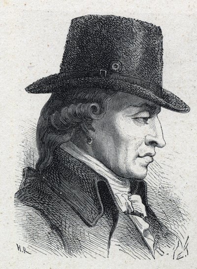 Portrét Stanislase Marie Maillarda (1763-1794), soudního vykonavatele a emblematické postavy francouzské revoluce. od Unknown artist