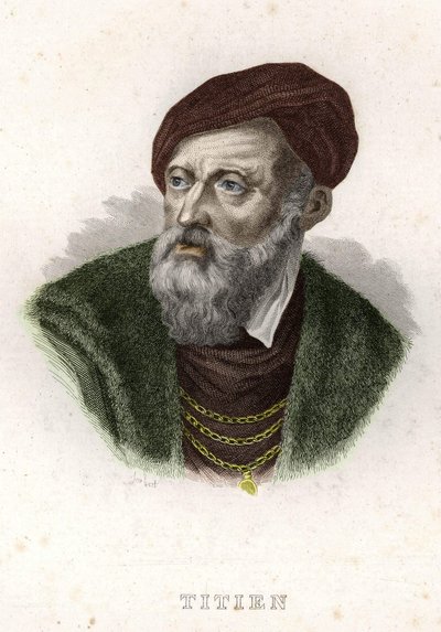 Portrét Tiziana Vecellia (The Tizian) (1490 - 1576) od Unknown artist