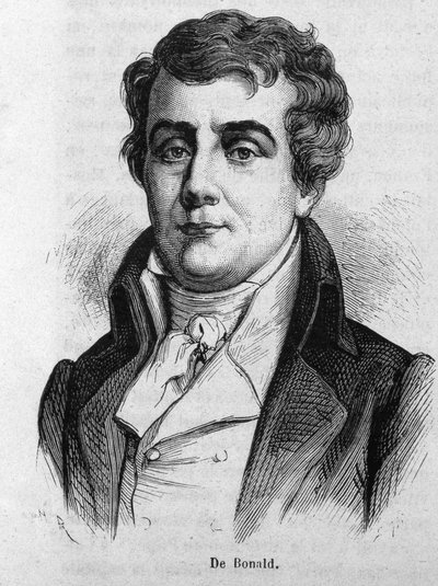 Portrét vikomta Louise De Bonalda (1754 - 1840). od Unknown artist