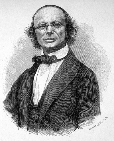 Portrét Wilhelma Webera (1804 - 1891) německý fyzik. od Unknown artist