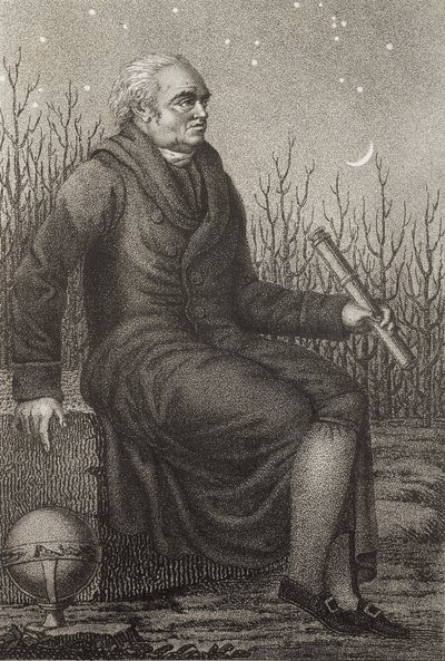 Portrét Williama Herschela (1738-1822) britského astronoma německého původu - od Unknown artist