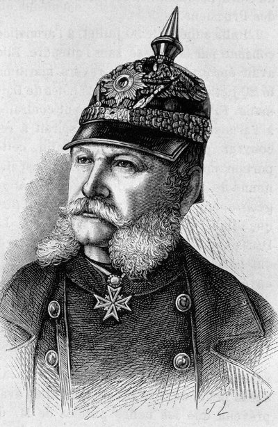 Portrét Viléma I. (1797 - 1888). Rytina konce 19. století v „Histoire de France““ od H. Martina. od Unknown artist