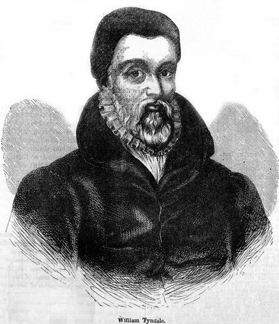Portrét Williama Tyndala (Tindale) (1494-1536), velšského teologa a překladatele. Rytina 19. století. od Unknown artist