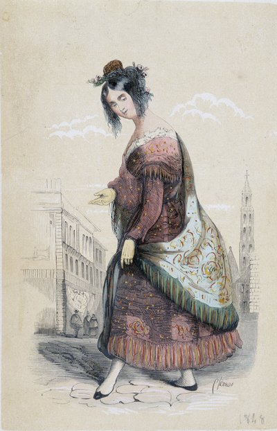 Portrét cikána ze Sevilly od Unknown artist