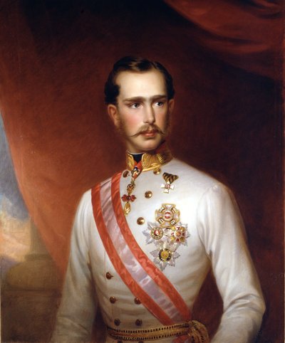Portrét rakouského císaře Františka Josefa I. (1830 - 1916). Anonymní malování. Muzeum Risorgimento, Milán. od Unknown artist
