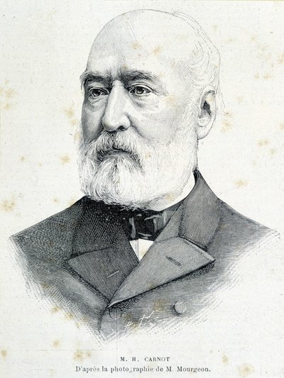 Portrét francouzského politika Lazara Hippolyte Carnota (1801 - 1888). Rytina podle Mourgeonovy fotografie. od Unknown artist