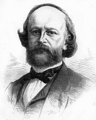 Portrét francouzského spisovatele a literáta Edouarda Fourniera (1819-1880). od Unknown artist