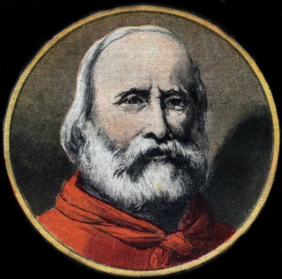 Portrét italského vojáka a politika Giuseppe Garibaldiho (1807-1882). Soukromá sbírka. od Unknown artist