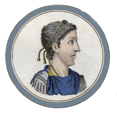 Portrét římského císaře Flavia Honoria (384-423). od Unknown artist