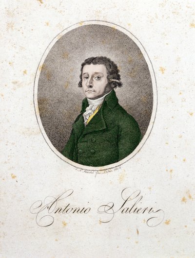 Portrét skladatele Antonia Salieriho (1750 - 1825). od Unknown artist