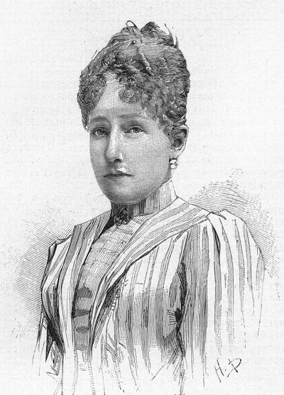Belgická princezna Stephanie (1864 - 1945), dcera belgického Leopolda II., manželka Rodolfa Habsburského. od Unknown artist