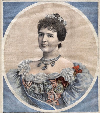 Queen Mary - Amélie Portugalská (1865-1951), rozená princezna z Orleans, manželka krále Karla I. (1863-1908) od Unknown artist