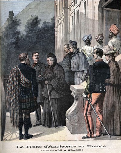 Královna Viktorie v Grasse ve Francii v dubnu 1891 od Unknown artist