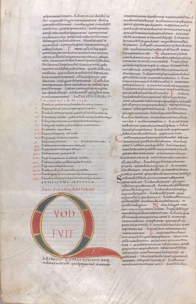 Quod fuit ab initio, Iluminovaná iniciála od Unknown artist