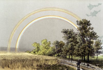 Rainbow - v „“ Atmosféra: popis velkých přírodních jevů““ od Camille Flammarion od Unknown artist