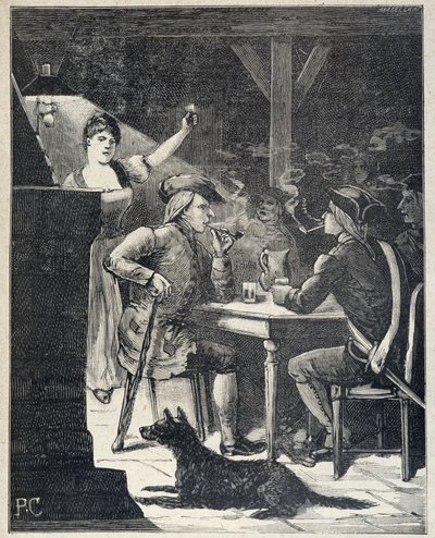 Repere mal slávu v Cartridge King of the Bandits, Populární román konce 19. od Julese de Grandpre. od Unknown artist