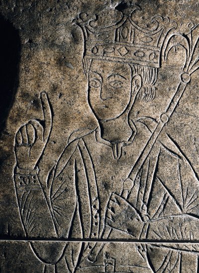 Zastoupení Sancheze II Garcia (1010-1029), hraběte z Kastilie. Nízký reliéf sochy na hrobce kláštera San Salvador v Ona (Španělsko). od Unknown artist