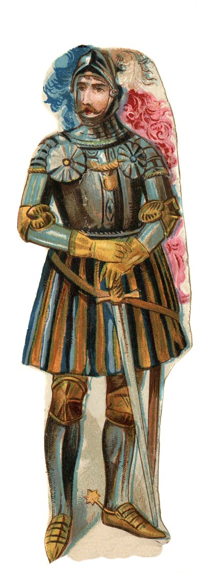 Reprezentace rytíře Pierra Terraila, lorda z Bayardu (1476-1524) Chromolitografie, konec 19. století. od Unknown artist