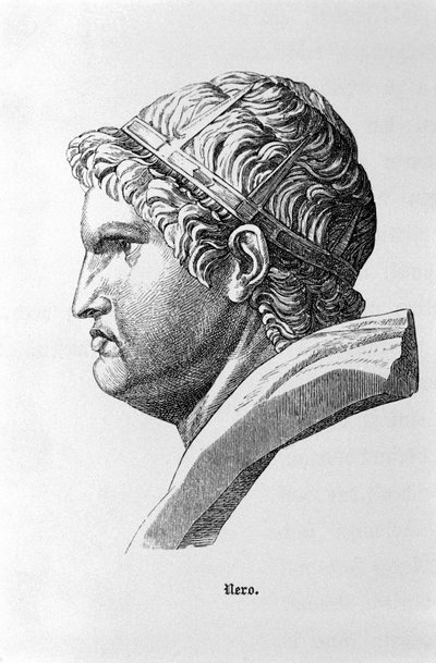 Zastoupení římského císaře Nerona (37 - 68). od Unknown artist