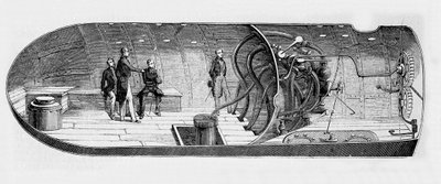 Reprezentace ponorky (ponorky) Antoine Prosper Payerne (1806-1886) od Unknown artist