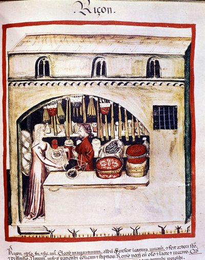 Prodejce rýže - V Tacuinum od Unknown artist